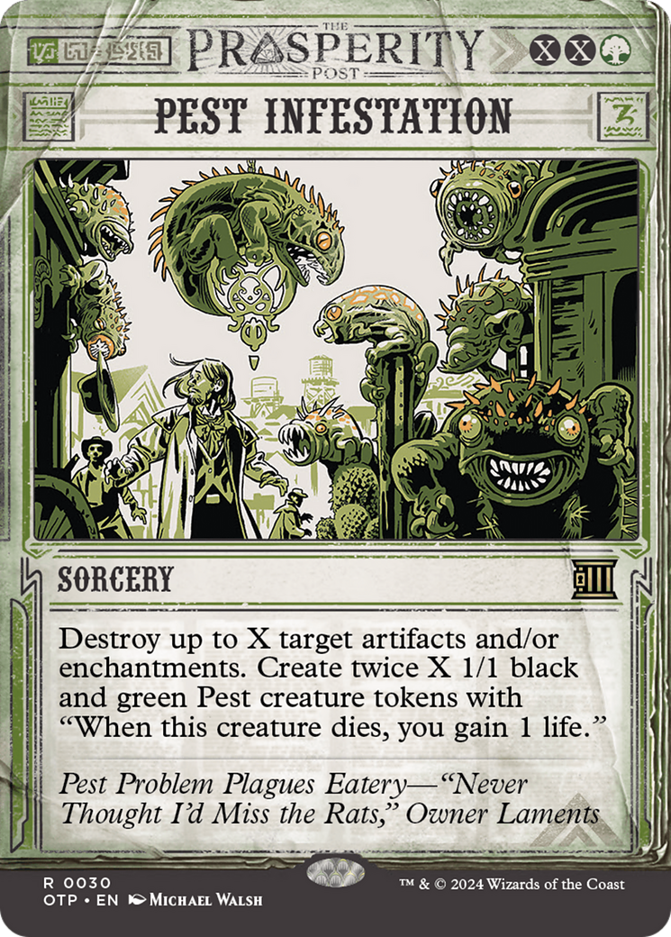 Image of Pest Infestation (OTP-030) - Breaking News: (Showcase) (Borderless) Foil