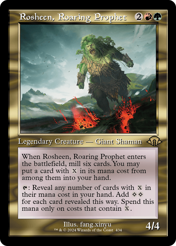 Image of Rosheen, Roaring Prophet (Retro Frame) (MH3-434) - Modern Horizons 3 Foil