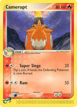 Image of Camerupt 024/97  Dragon - Uncommon