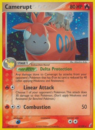 Image of Camerupt 003/100  - Holofoil Crystal Guardians - Holo Rare
