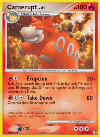 Image of Camerupt 047  Legends Awakened - Uncommon