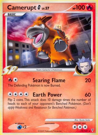 Image of Camerupt G 019  - Reverse Holofoil Supreme Victors - Rare