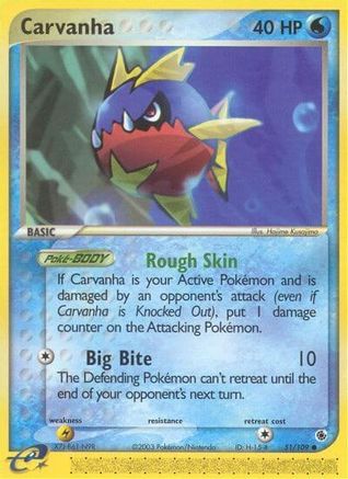 Image of Carvanha 051/109  - Reverse Holofoil Ruby and Sapphire - Common
