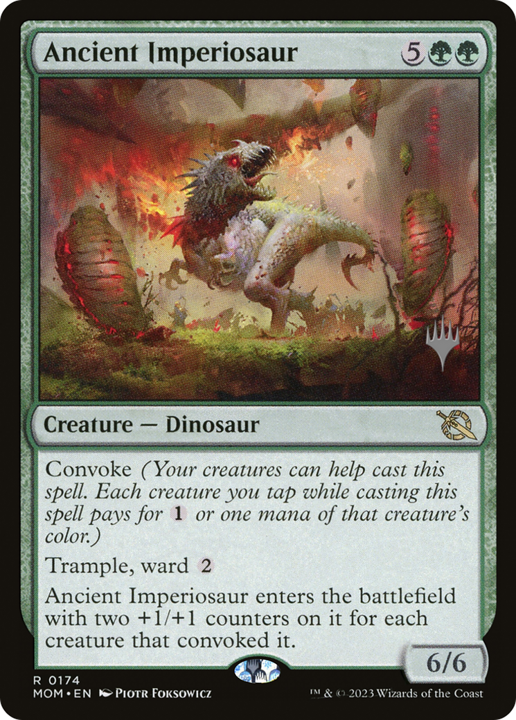 Image of Ancient Imperiosaur (PPMOM-174) - March of the Machine Promos Foil
