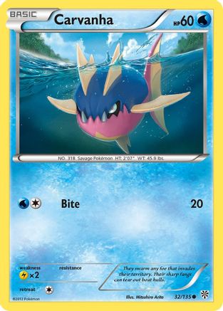 Image of Carvanha 032  - Reverse Holofoil Plasma Storm - Common