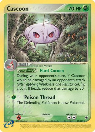 Image of Cascoon 026  - Reverse Holofoil Ruby and Sapphire - Uncommon