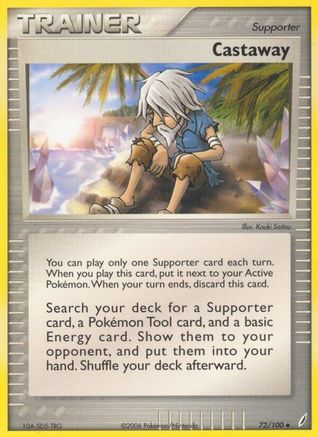 Image of Castaway 072/100  - Reverse Holofoil Crystal Guardians - Uncommon