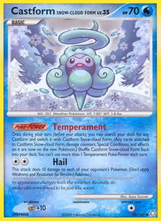 Image of Castform Snow-Cloud Form 050  Legends Awakened - Uncommon