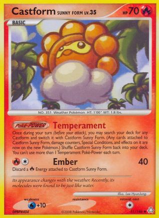 Image of Castform Sunny Form 051  Legends Awakened - Uncommon