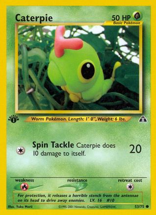 Image of Caterpie 053/75  - 1st Edition Neo Discovery - Common