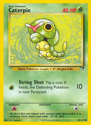 Image of Caterpie 069/110  - Reverse Holofoil Legendary Collection - Common