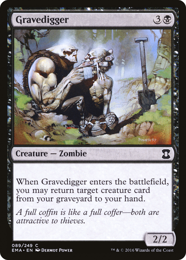 Image of Gravedigger (EMA-089) - Eternal Masters Foil