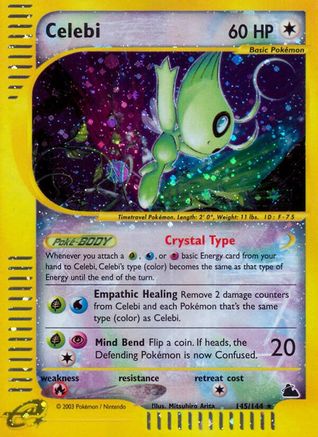 Image of Celebi 145  - Reverse Holofoil Skyridge - Secret Rare