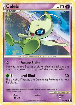 Image of Celebi 003/102  - Holofoil Triumphant - Holo Rare