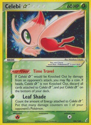Image of Celebi Star 100/100  - Holofoil Crystal Guardians - Ultra Rare