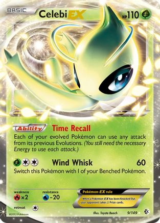 Image of Celebi EX 009  - Holofoil Boundaries Crossed - Ultra Rare