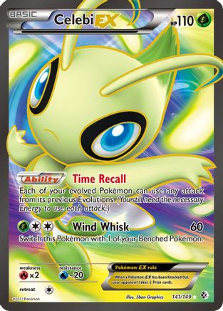 Image of Celebi EX (141 Full Art) 141  - Holofoil Boundaries Crossed - Ultra Rare