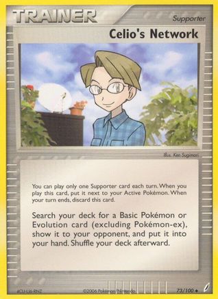 Image of Celio's Network 073/100  - Reverse Holofoil Crystal Guardians - Uncommon