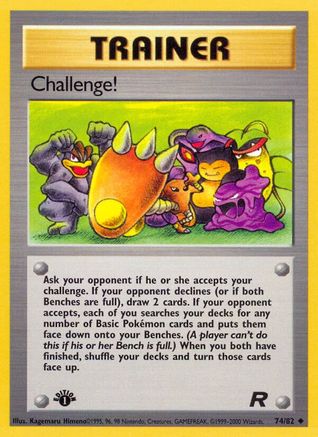 Image of Challenge! 074/82  - 1st Edition Team Rocket - Uncommon