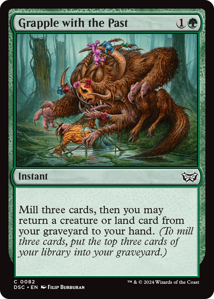 Image of Grapple with the Past (DSC-082) - Duskmourn: House of Horror Commander