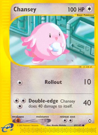 Image of Chansey 069/147  - Reverse Holofoil Aquapolis - Common