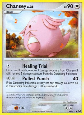 Image of Chansey 069  - Reverse Holofoil Platinum - Common