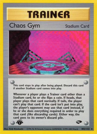 Image of Chaos Gym 102/132  - 1st Edition Gym Challenge - Rare