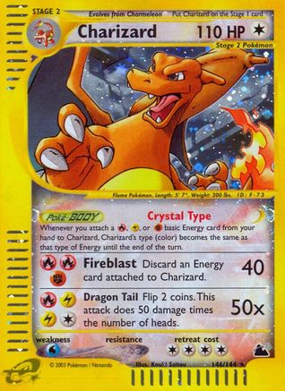 Image of Charizard 146  - Reverse Holofoil Skyridge - Secret Rare
