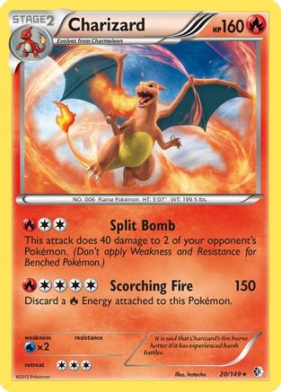 Image of Charizard 020/149  - Reverse Holofoil Boundaries Crossed - Holo Rare
