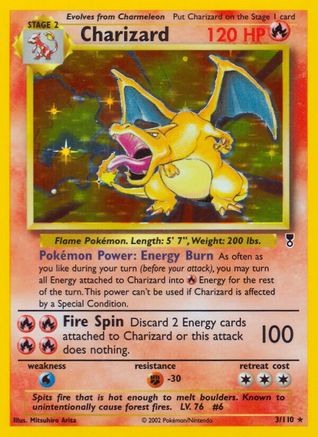 Image of Charizard 003  - Reverse Holofoil Legendary Collection - Holo Rare