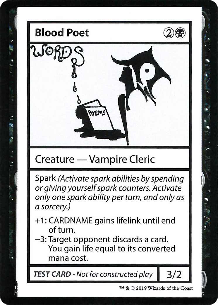 Image of Blood Poet (No PW Symbol) (CMB1-) - Mystery Booster Playtest Cards 2021