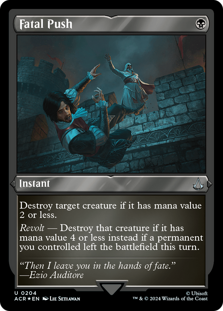 Image of Fatal Push (ACR-204) - Assassin's Creed Etched Foil