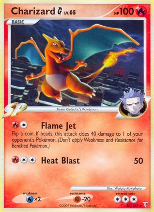 Image of Charizard G 020  - Reverse Holofoil Supreme Victors - Rare