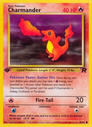 Image of Charmander 050/82  - Unlimited Team Rocket - Common