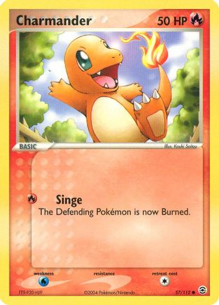 Image of Charmander 057/112  - Reverse Holofoil FireRed & LeafGreen - Common