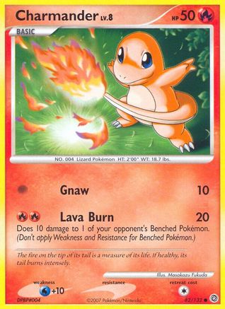 Image of Charmander 082/132  - Reverse Holofoil Secret Wonders - Common