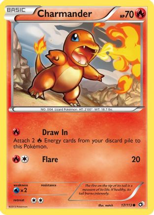 Image of Charmander 017/113  Legendary Treasures - Common