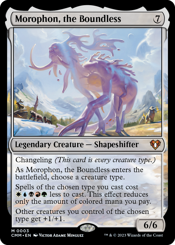 Image of Morophon, the Boundless (CMM-003) - Commander Masters