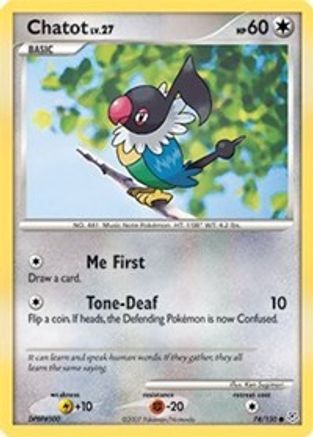 Image of Chatot 074  Diamond and Pearl - Common
