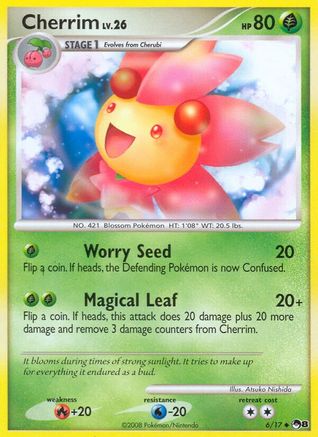 Image of Cherrim 006  - Reverse Holofoil POP Series 8 - Uncommon