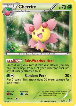 Image of Cherrim 007  Plasma Storm - Rare