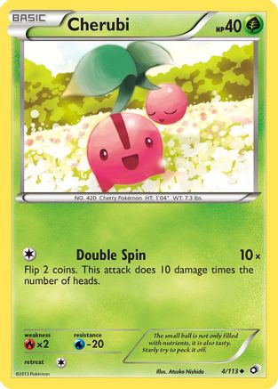 Image of Cherubi 004  - Reverse Holofoil Legendary Treasures - Uncommon