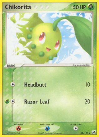 Image of Chikorita 051/115  Unseen Forces - Common