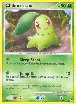 Image of Chikorita 077/123  Mysterious Treasures - Common