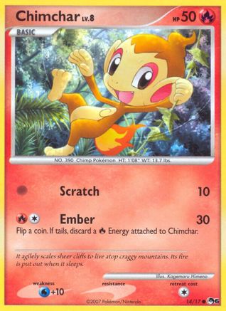 Image of Chimchar 014  - Holofoil POP Series 6 - Common