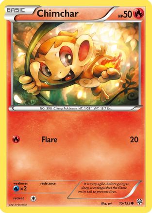 Image of Chimchar 015/135  Plasma Storm - Common