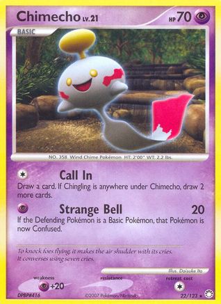 Image of Chimecho 022  - Reverse Holofoil Mysterious Treasures - Rare