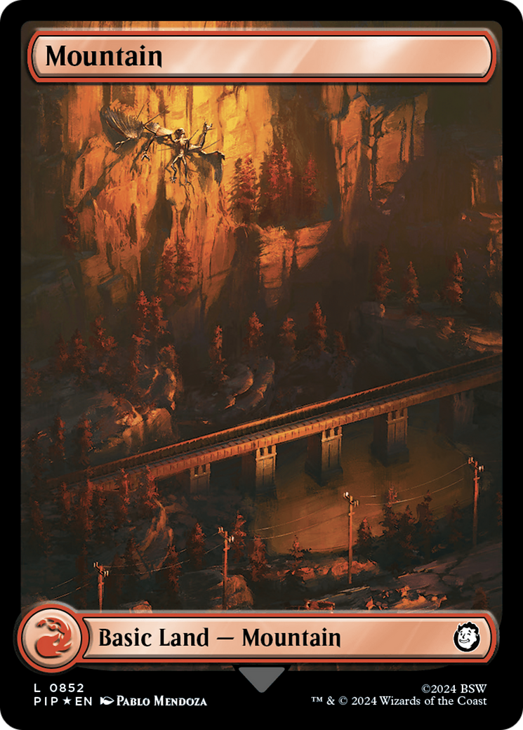 Image of Mountain (0852) (Surge Foil) (PIP-852) - Fallout Foil