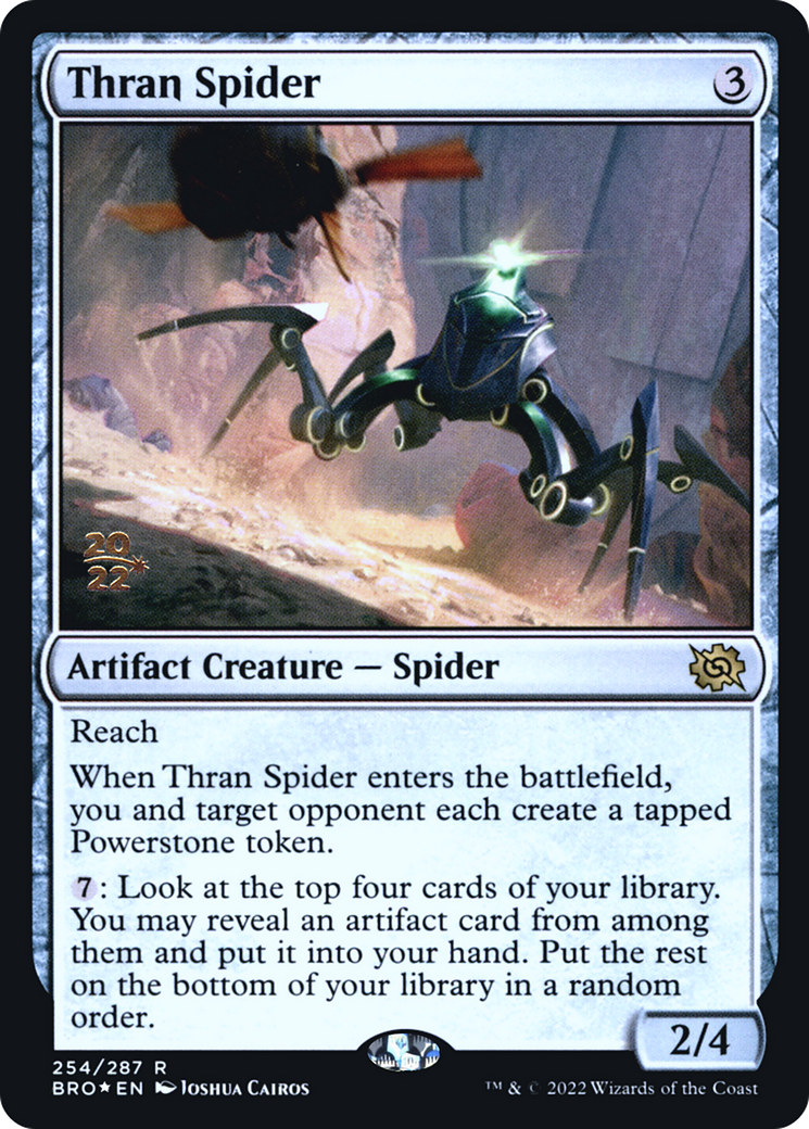 Image of Thran Spider (PRE-254) - The Brothers' War Promos Foil