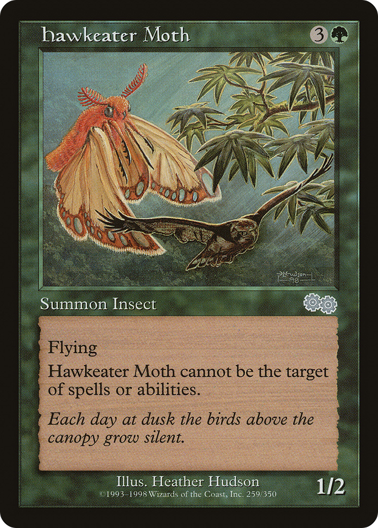 Image of Hawkeater Moth (USG-259) - Urza's Saga